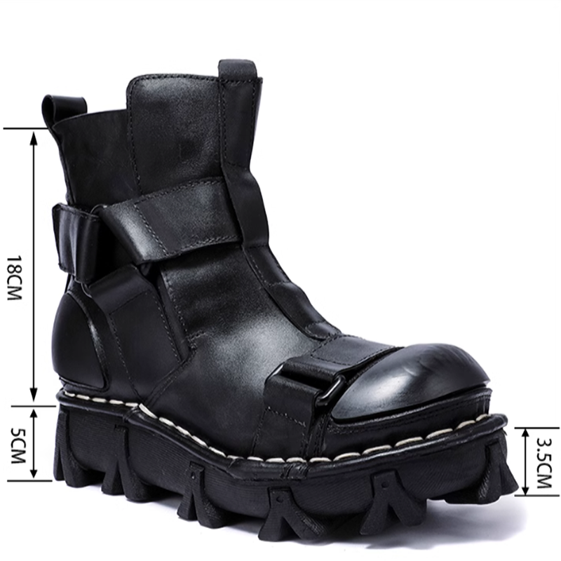 Thick-soled strap bike boots V0238