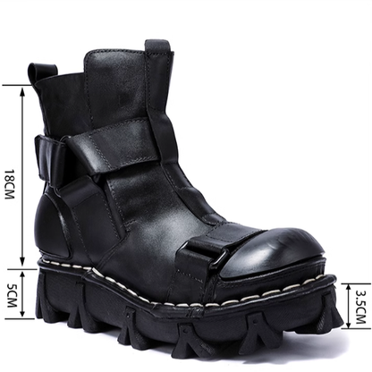 Thick-soled strap bike boots V0238