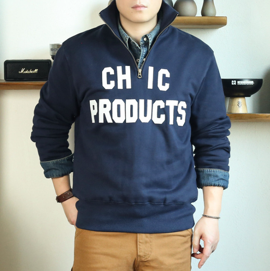 Heavyweight Half-Zip Sweatshirt V1047