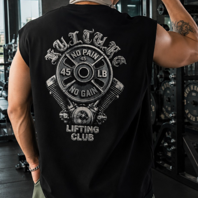Vintage Lifting Graphic T-Shirt　V1019