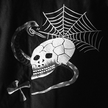 American retro snake skull embroidered jacket V0421