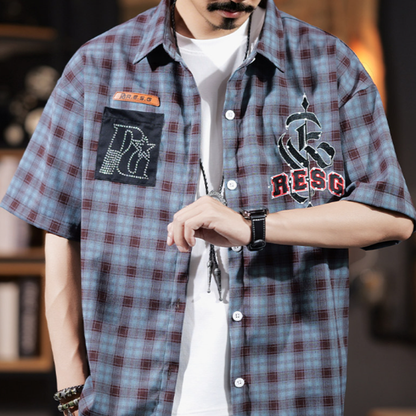 Retro Checkered Shirt V0991