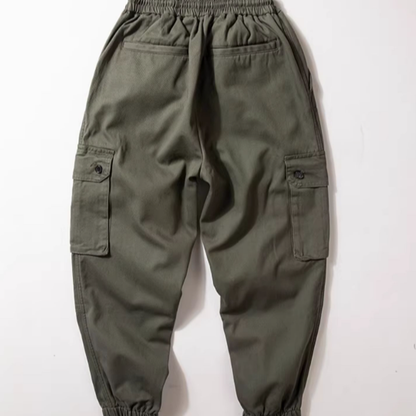 Retro Multi-Pocket Sports Pants V0842