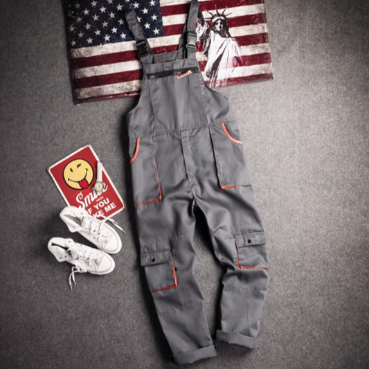 Multi-pocket work overalls Z0455