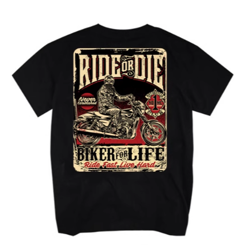 Biker Vibe Cotton Tee V0758