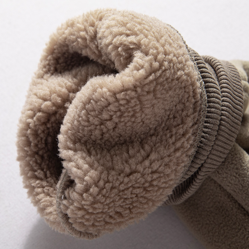 Warm Half-Zip  Fleece Hoodie V0839