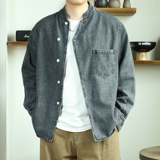 Retro Denim Shirt Jacket V1041
