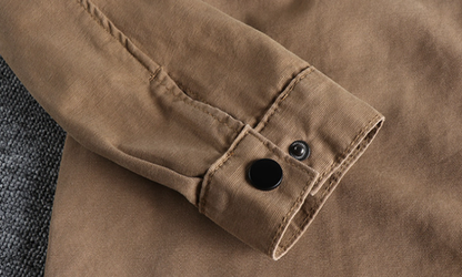 Loose Pocketed Long Sleeve Shirt V0893