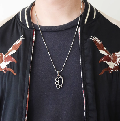 Finger Knuckle Ball Chain Necklace V0300