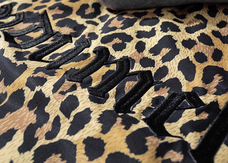 leopard print bomber jacket V0412