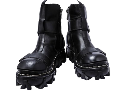 Thick-soled strap bike boots V0238