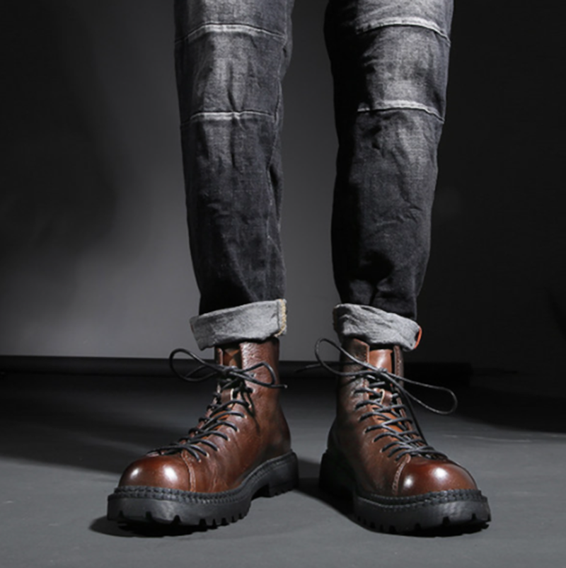 Garage Leather Boot V1036