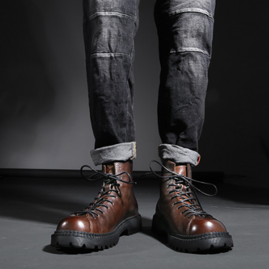 Garage Leather Boot V1036