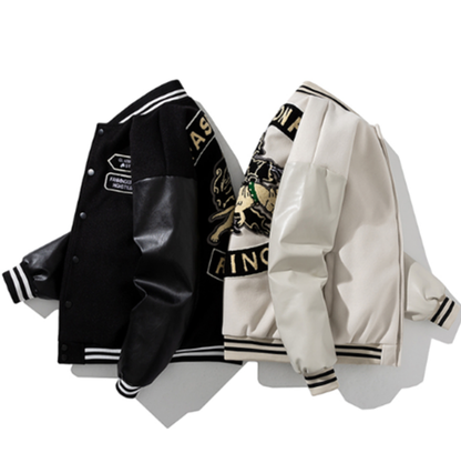 Embroidered Baseball Jacket V0840