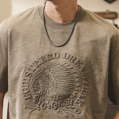 Retro Bamboo Cotton T-Shirt V0910