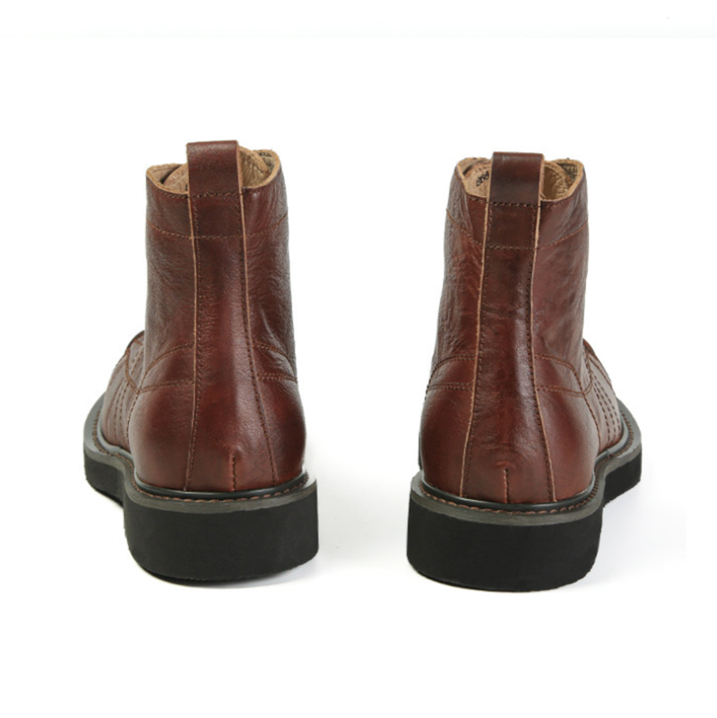Classic Leather High-Top Boots V1032
