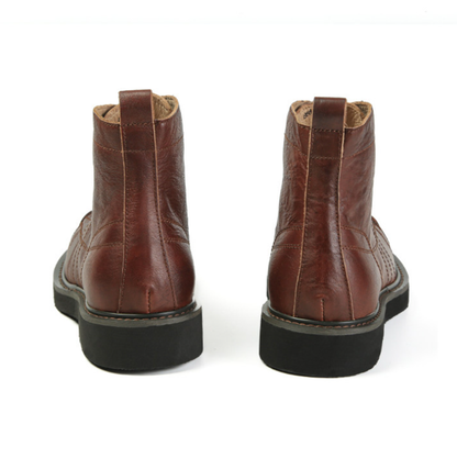 Classic Leather High-Top Boots V1032