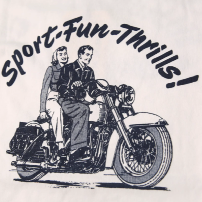 American Vintage  Biker Tee V0675