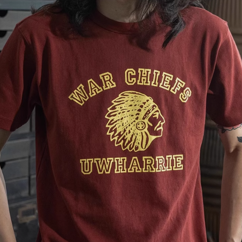 Heavyweight Vintage Indian Print Tee V0674