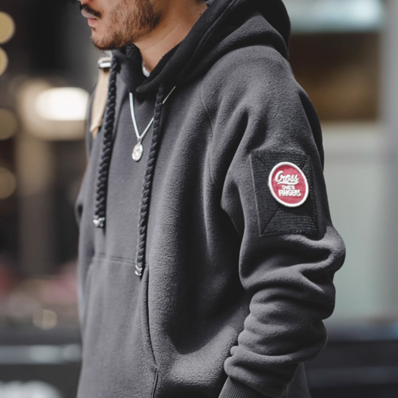 Heavyweight polar fleece hoodie V0352