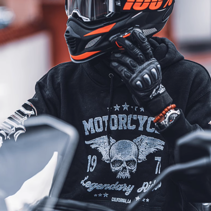 Motorcycle American Retro Hoodie V0017