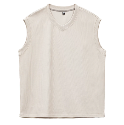Retro Striped V-Neck Tank Top V0952