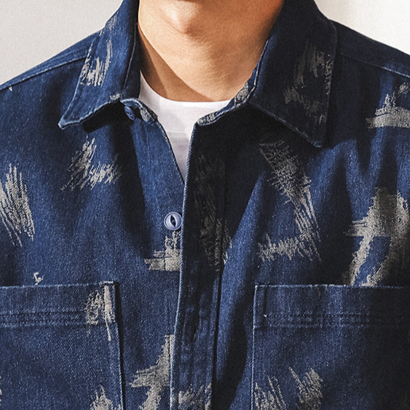 Retro Denim Work Shirt