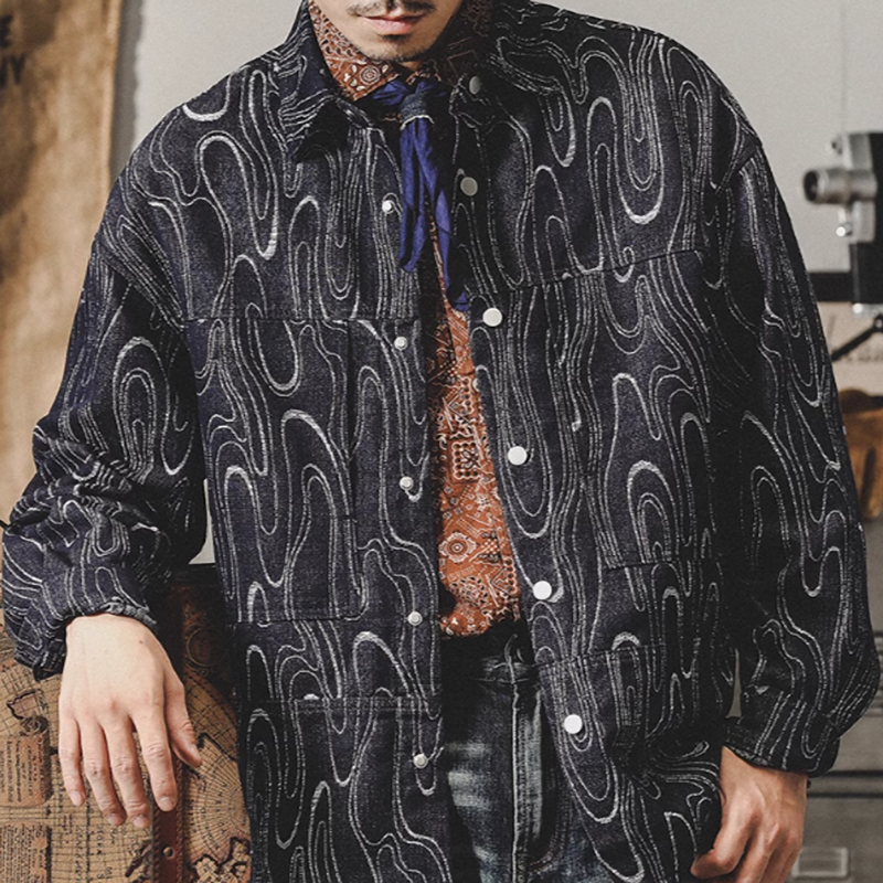 Marble Ink Jacket Shirt V0075