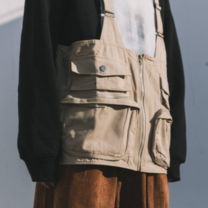 Retro Multi-Pocket Vest V0957