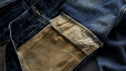 Retro Military Denim Jacket V0951