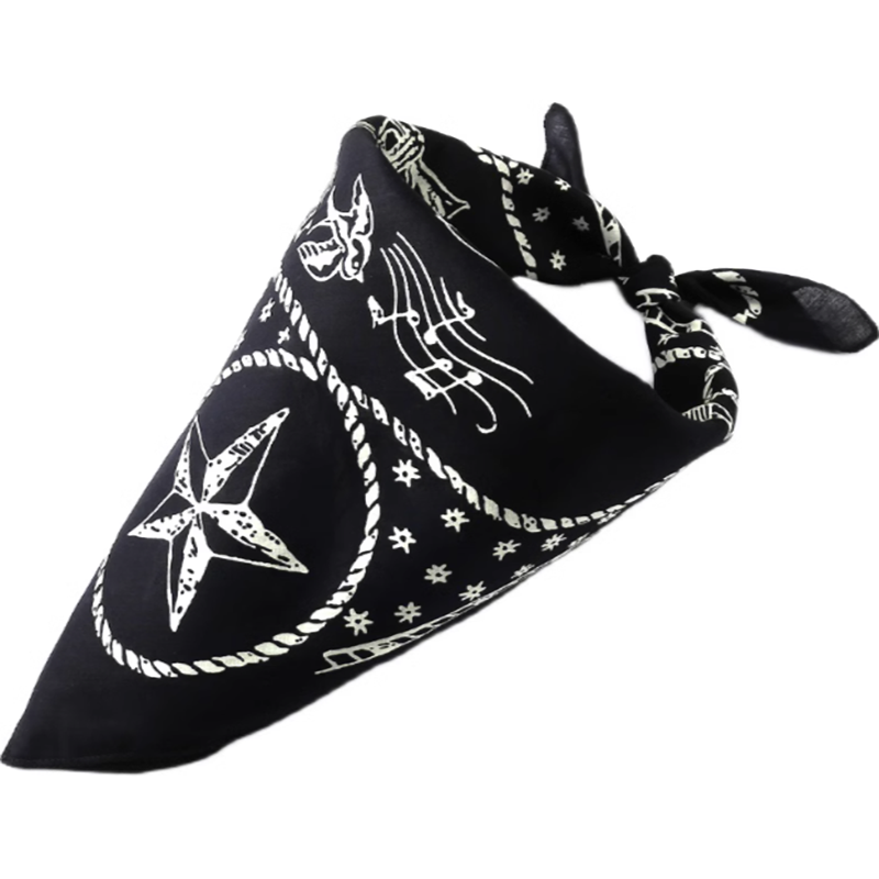 Ocean Retro Pattern Bandana V0244