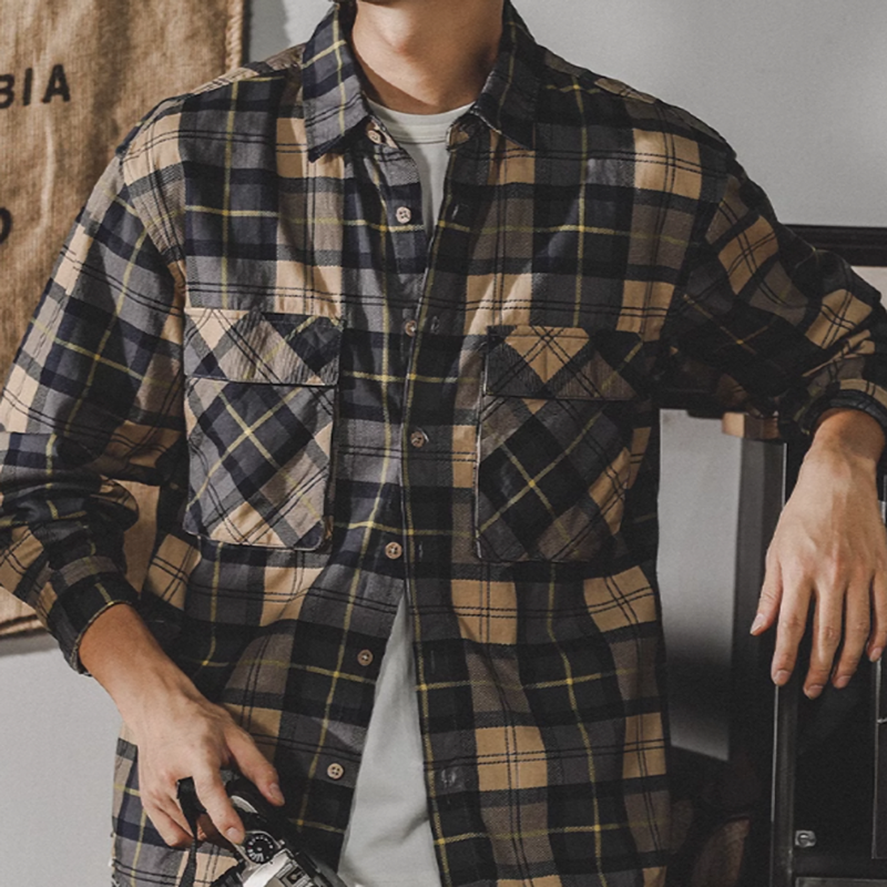 Checkered American Heavyweight Shirt V0293