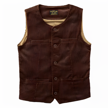 American Retro Corduroy Vest V0197