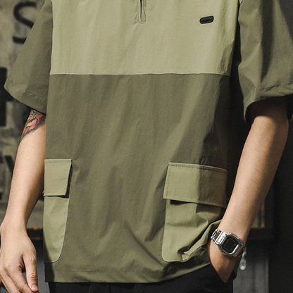 Quick-Dry Color Blocks Shirt V0970