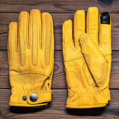 Vintage Touchscreen Riders Gloves V0797