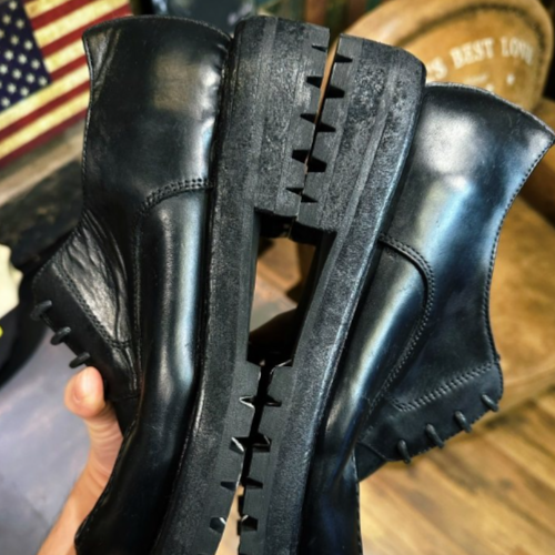 Luxury Leather Derby Shoes V0871