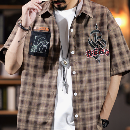 Retro Checkered Shirt V0991