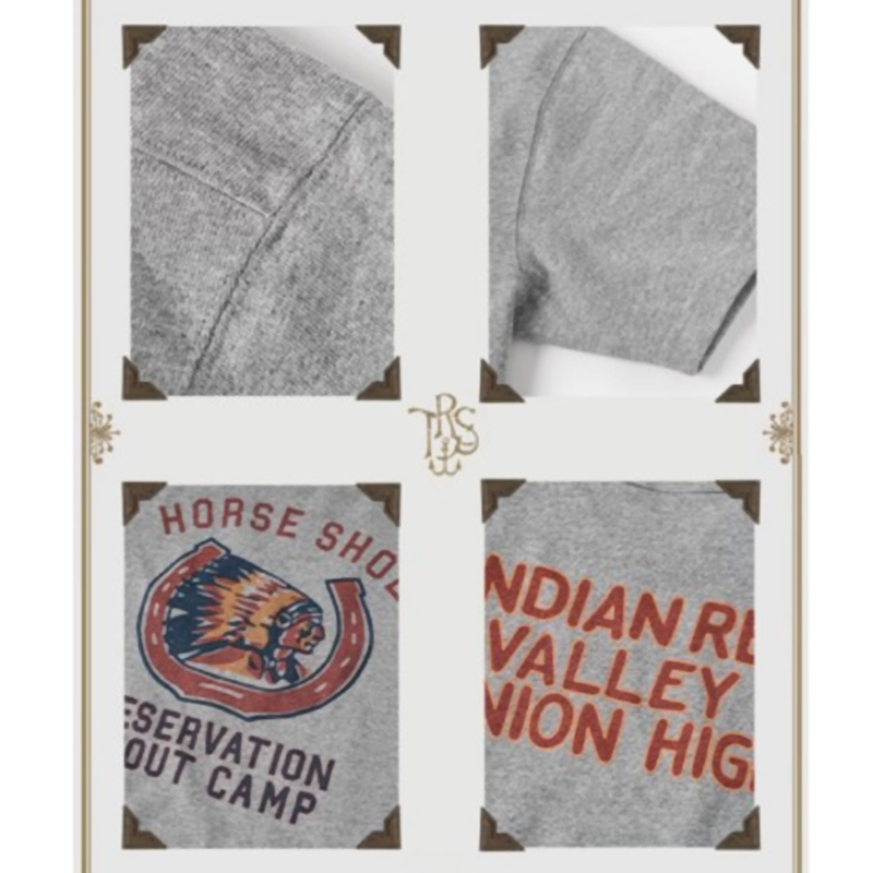Heavyweight Vintage Indian Print Tee V0674