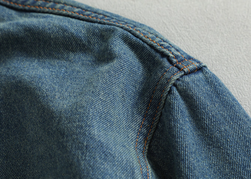 Vintage Denim Pullover Shirt V0919