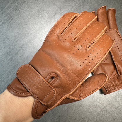 Vintage Leather Motorcycle Gloves V0928
