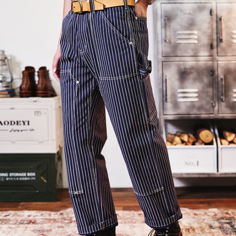 Hickory Stripe Painter Pants V1045