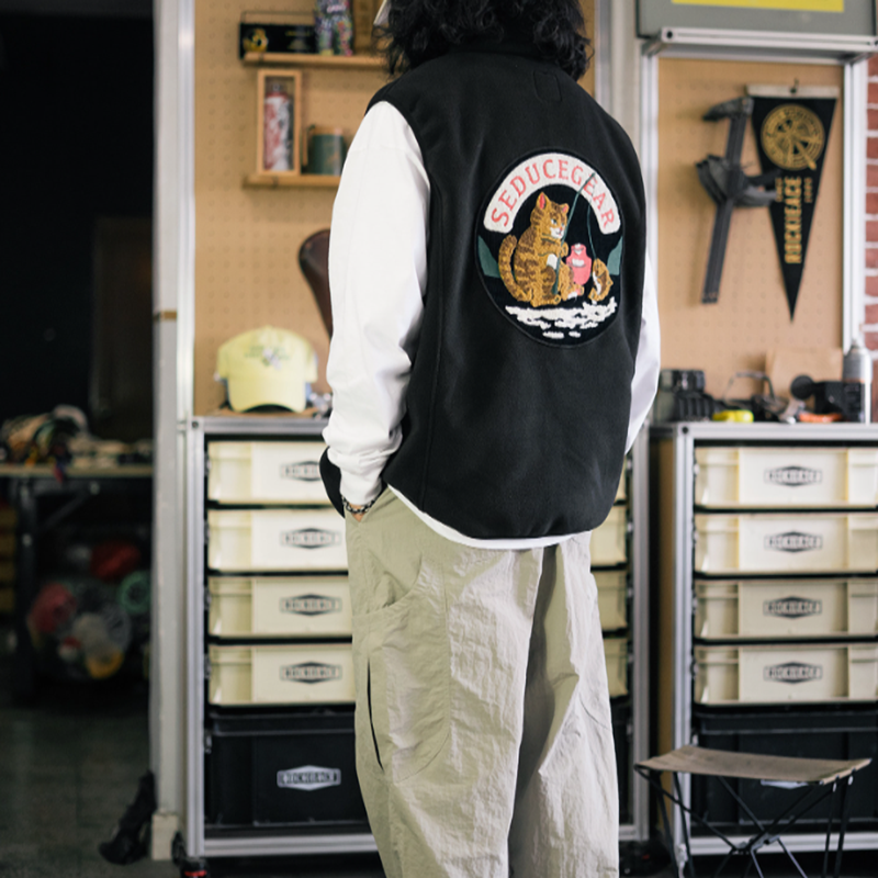 Insulated Fleece Outdoor Vest V1063