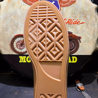 Vintage American Cowhide Biker Boots V0626