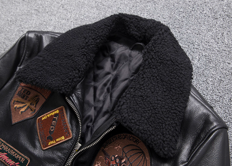 Leather Flight Jacket  V0874