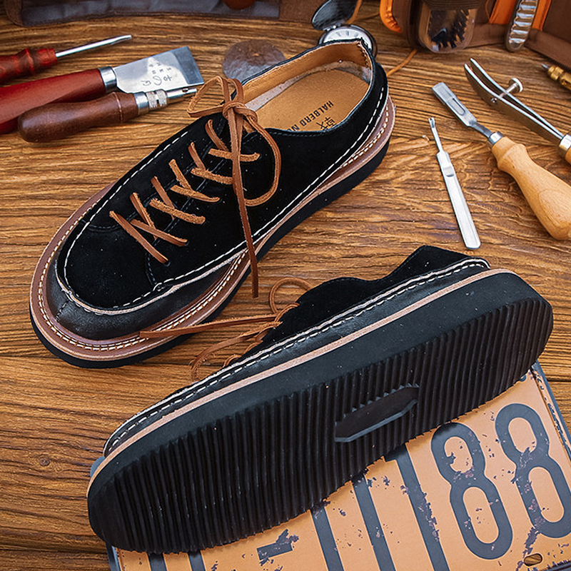 Casual Leather Low-cut Shoes V1033