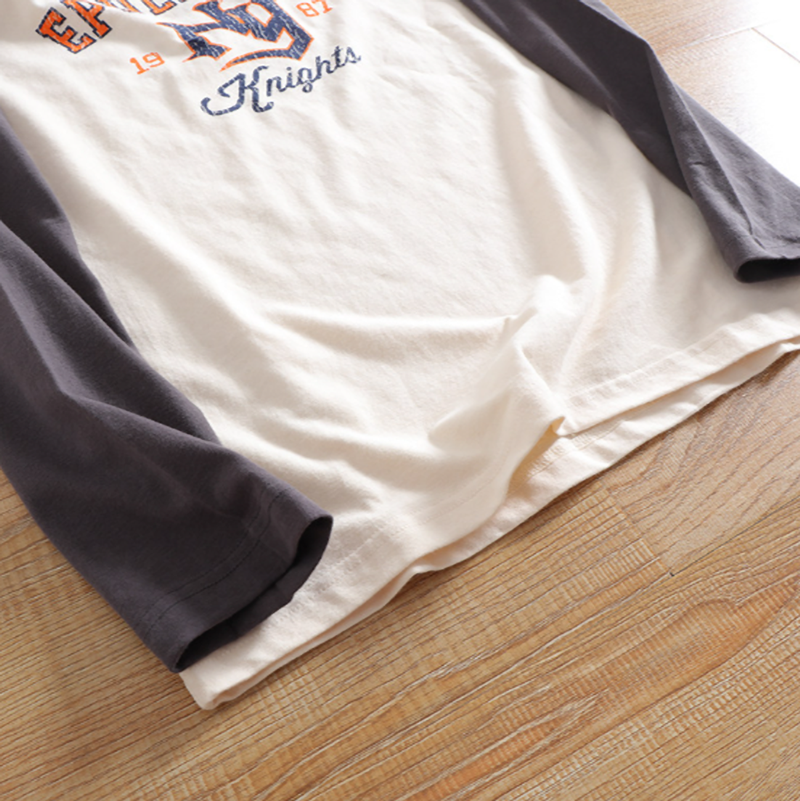 Retro Letter Print T-Shirt V0933