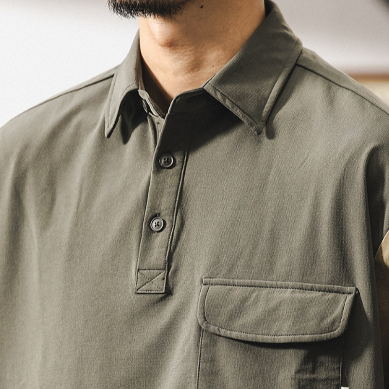 Retro Bikerr Polo Shirt V0889