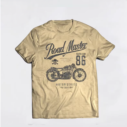 Classic Bike Print T-shirt V0060