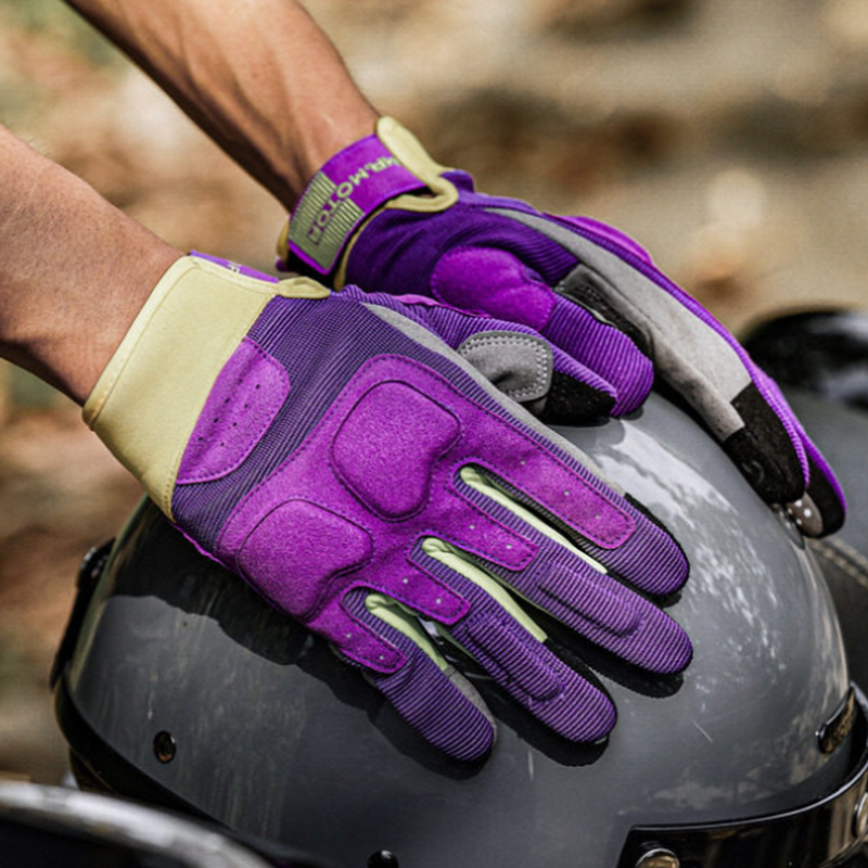 Retro Summer Motorcycle Gloves V0978