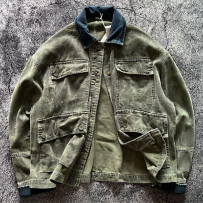 Vintage Camouflage Work Jacket V0923